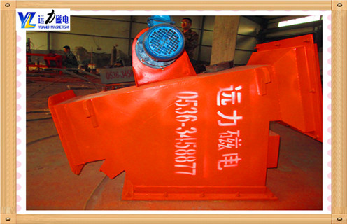 管道自卸式除鐵器，陜西管道式自卸式除鐵器_遠(yuǎn)力陜西管道式自卸式除鐵器12000高斯 可定制工作原理_安裝示意圖