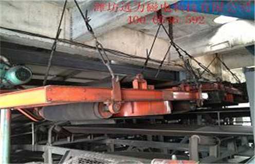輸送帶除鐵器，廣西輸送帶用除鐵器-磁性礦廣西輸送帶用除鐵器型號表_磁場強(qiáng)度標(biāo)準(zhǔn)范圍